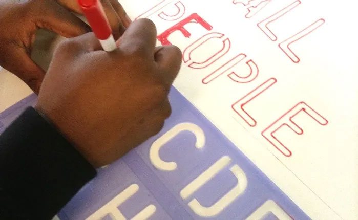 Data doesn't = Boring Involving people as a group in data collection makes it more moving to see the results.|Alongside their dog tag with the slogan 'All People Are Still People' and statistics on the back, visitors then would reflect upon their own encounters with the law in comparison to others.