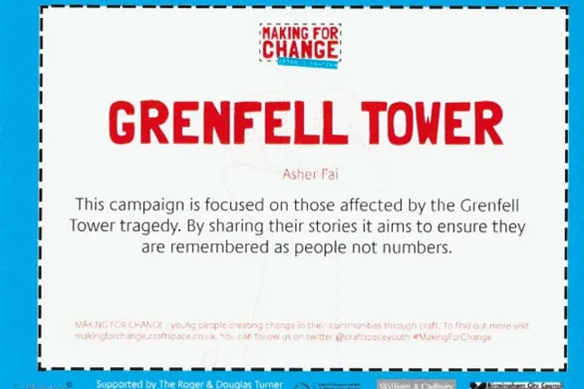 Grenfell postcard back