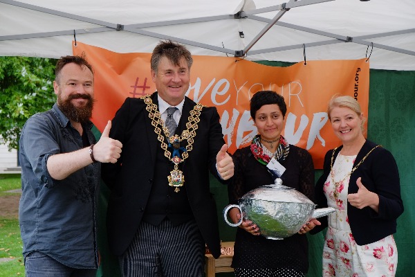 Tea party with the Mayor